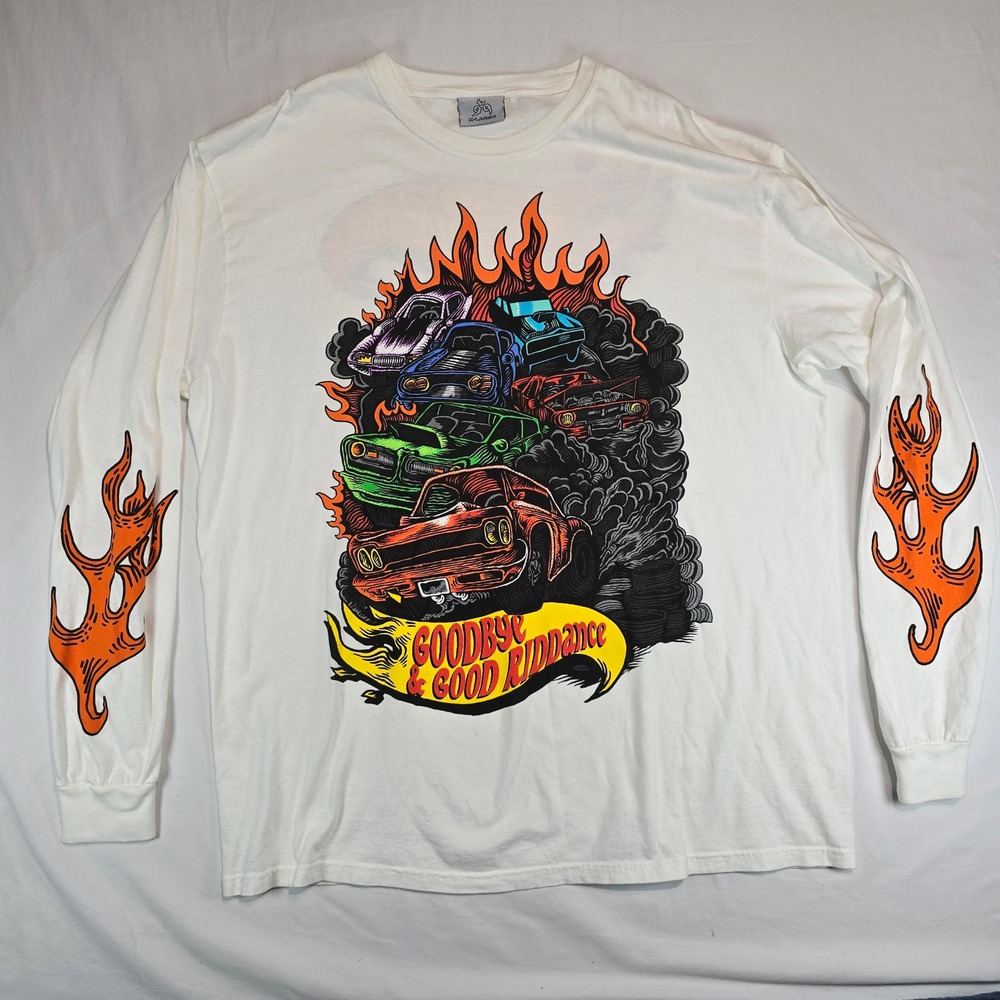 Juice WRLD 999 Club Goodbye & Good Riddance Long Sleeve Shirt White Mens XL